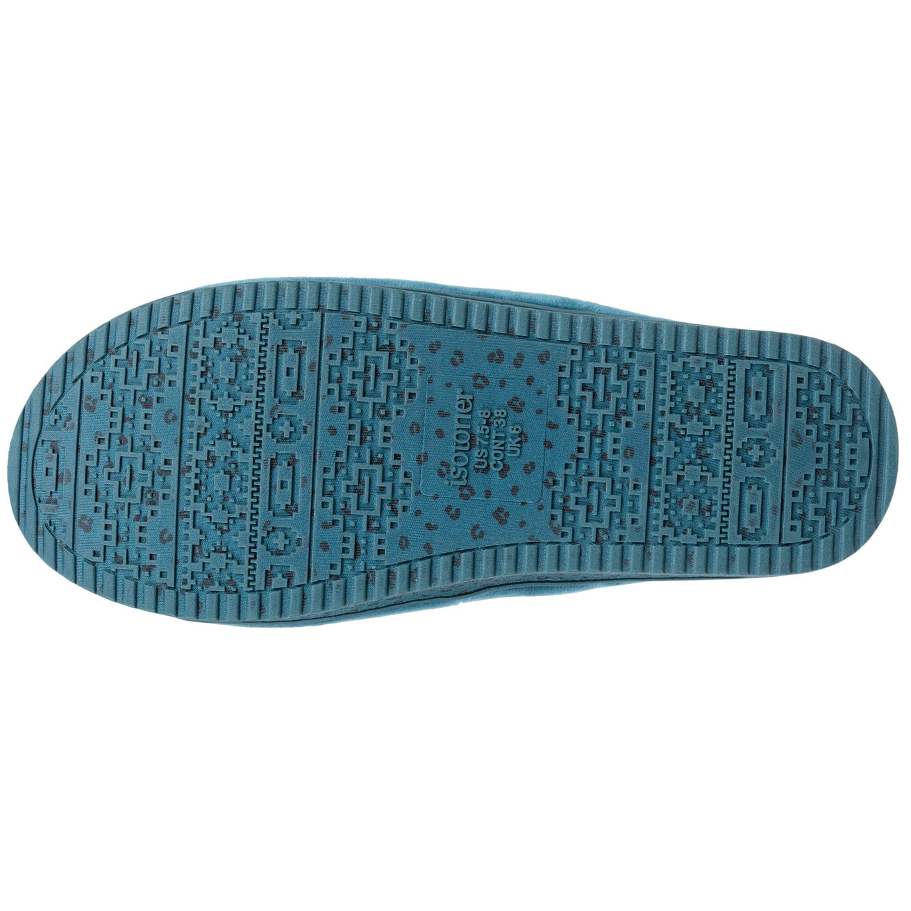 Chaussons sandales plateforme Femme Bleu canard