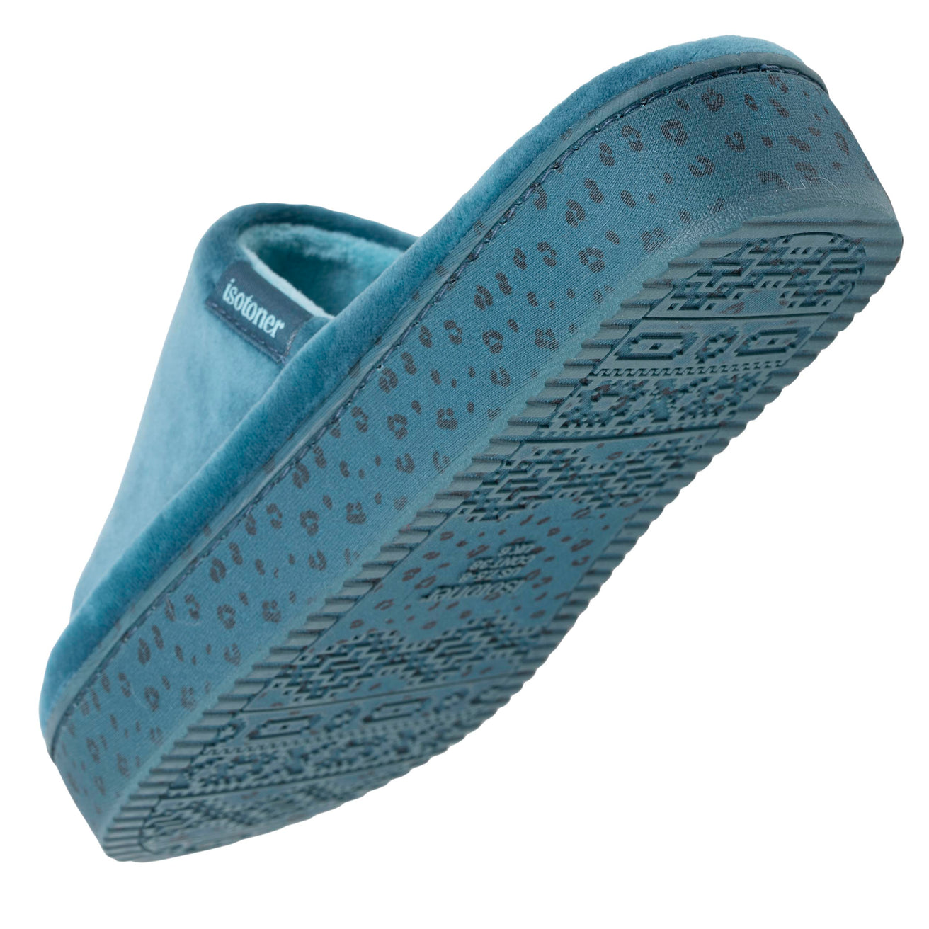Chaussons sandales plateforme Femme Bleu canard