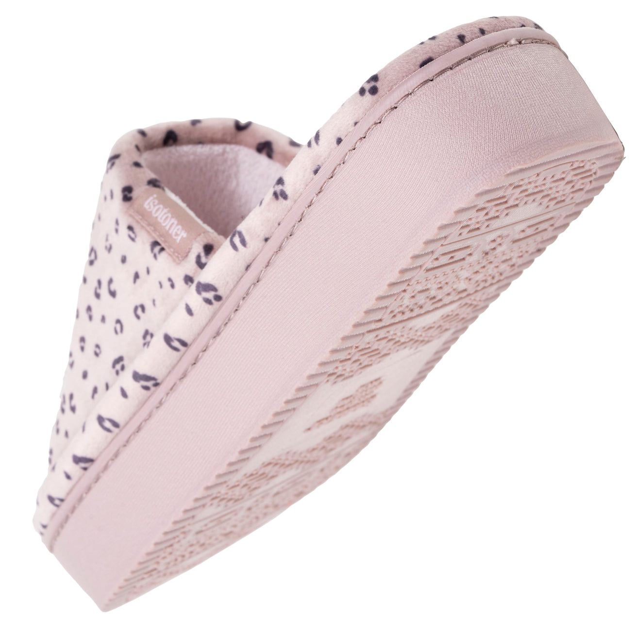 Chaussons sandales plateforme Femme Léopard blush