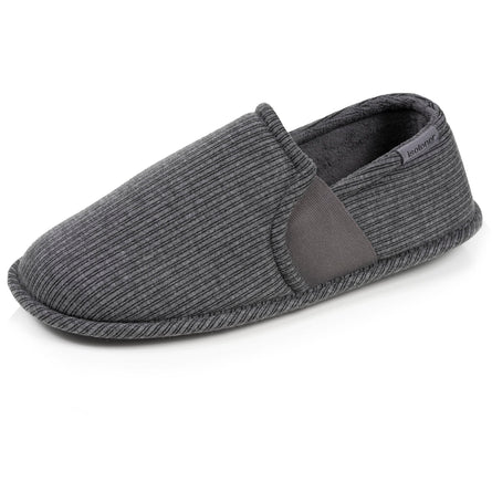Chaussons sans-gênes Homme Rayure gris - Isotoner
