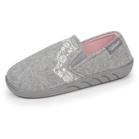 Chaussons sans-gênes Junior arabesques Gris chiné - Isotoner