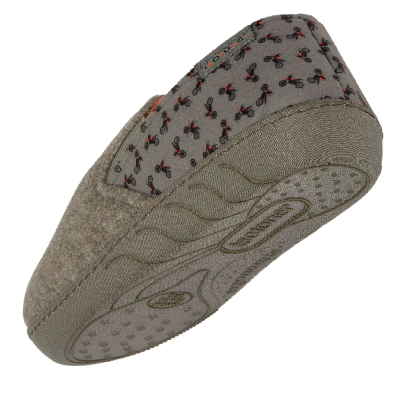Chaussons sans-gênes Junior motos Kaki chiné