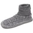Chaussons scandinaves Femme maille Gris