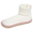 Chaussons scandinaves Femme maille Ivoire