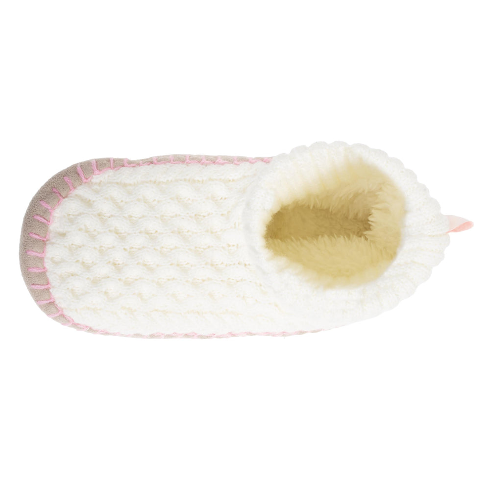 Chaussons scandinaves Femme maille Ivoire - Isotoner