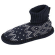 Chaussons scandinaves Homme Jacquard marine