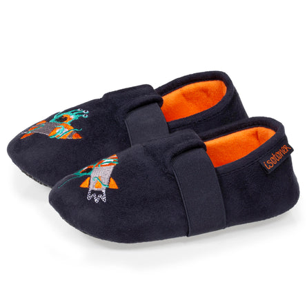 Chaussons slippers Enfant Extraterrestre Marine - Isotoner