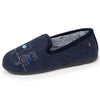 Chaussons charentaises Femme Gris chiné fantaisie bleu - Isotoner