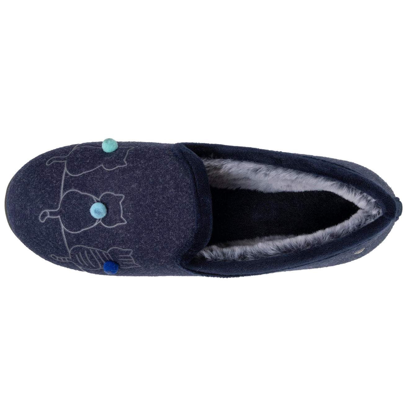 Chaussons slippers Femme Bleu