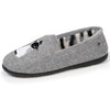 Chaussons charentaises femme gris chiné fantaisie - Isotoner