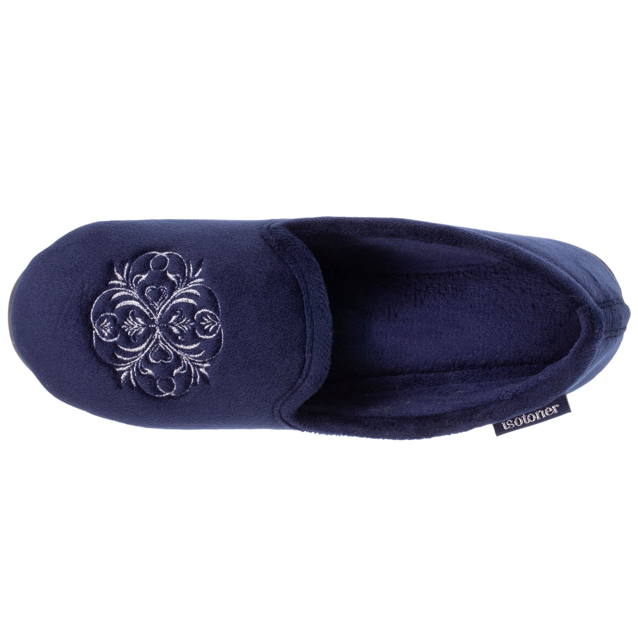 Chaussons charentaises Femme Marine blason