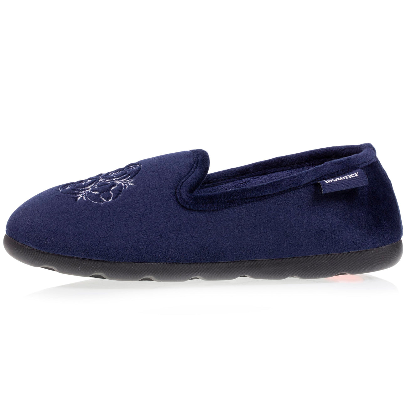 Chaussons charentaises Femme Marine blason