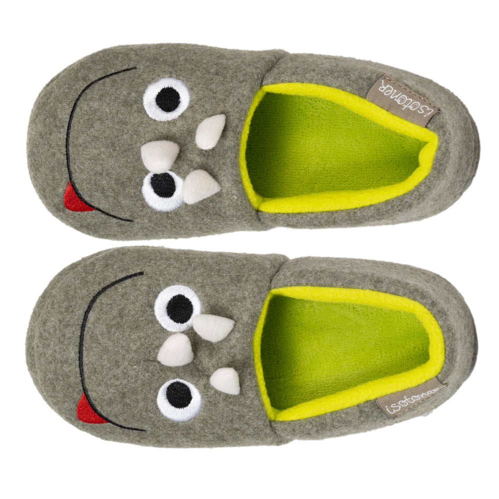 Chaussons slippers Garçon Kaki chiné - Isotoner