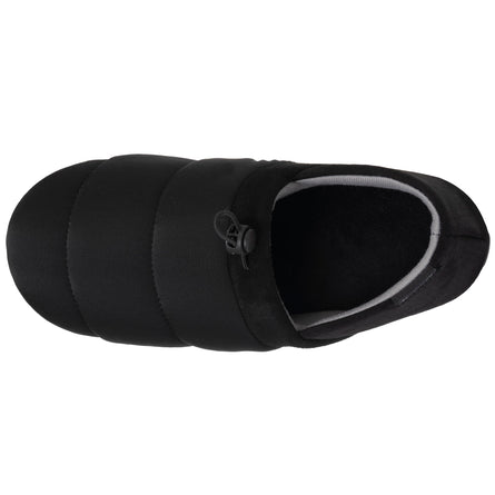 Chaussons slippers Homme maille et suédine Noir - Isotoner