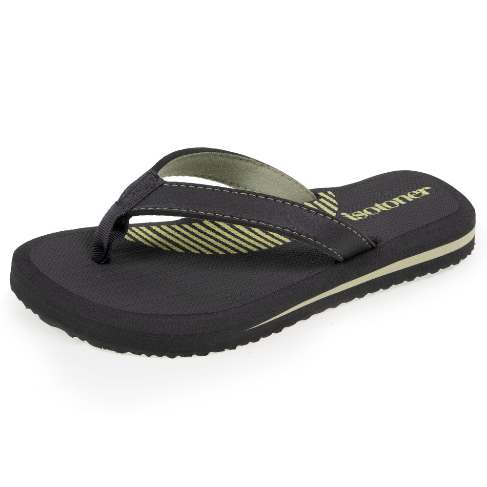 Chaussures Tongs Enfant confort Gris/Vert - Isotoner
