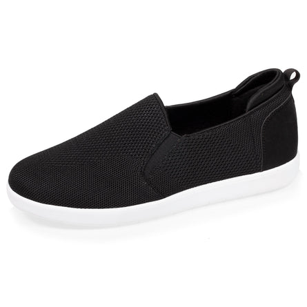 Baskets Homme à enfiler Noires - Isotoner