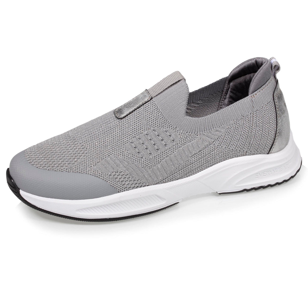 Sans Lacet Femme Basket Femme Souple Et Legere Chaussures Baskets Femme à Enfiler Gris Isotoner