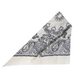 Echarpe Bandana carrée Femme Maille Blanche