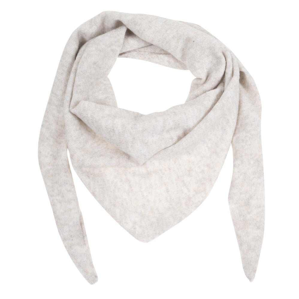 Echarpe Bandana triangle Femme Maille Beige - Isotoner
