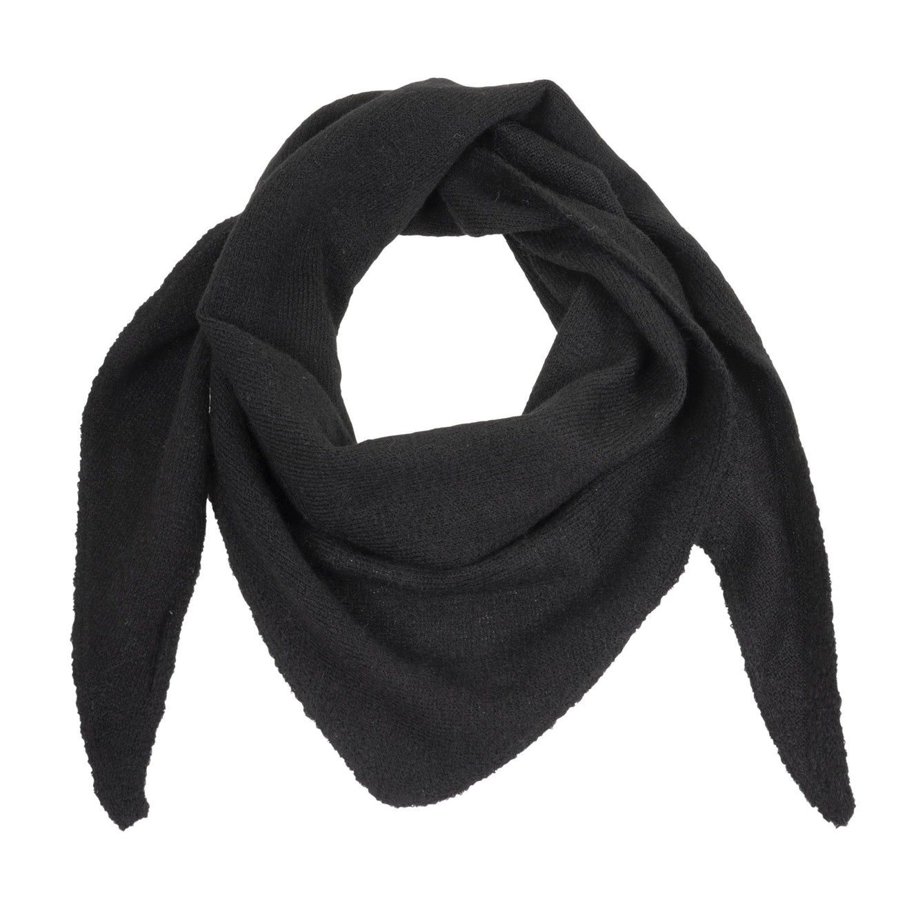 Echarpe Bandana triangle Femme Maille Noir