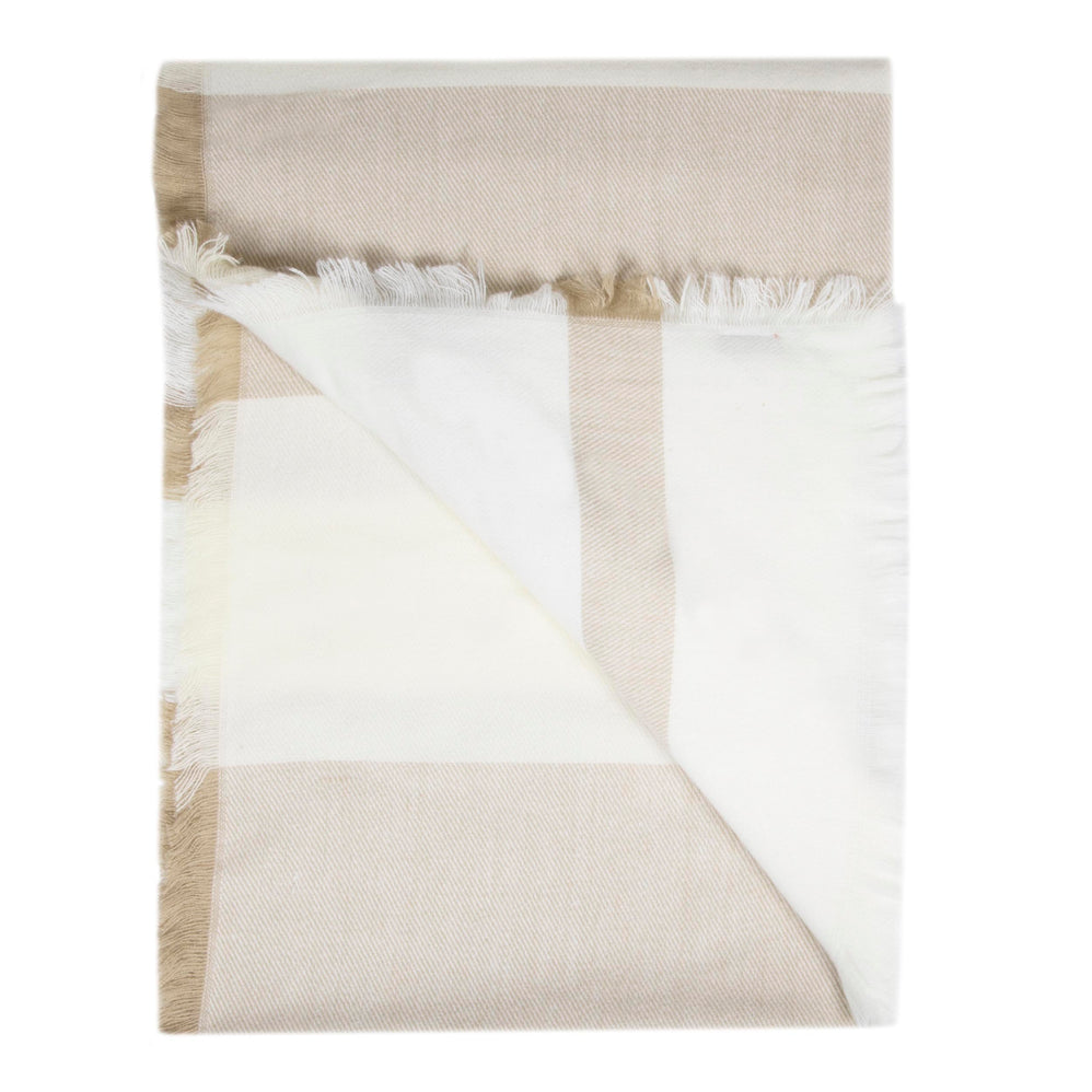Écharpe Plaid Femme Ultra-doux Crème - Isotoner