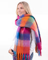 Echarpe-plaid-Femme-avec-franges-Multicolore-Isotoner-86047_MUL_3