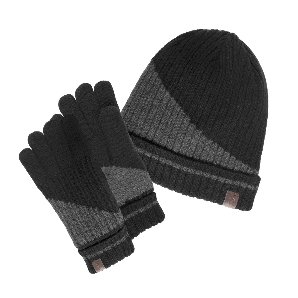 Bonnet Homme maille recyclée Noir - Isotoner