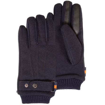 Gants Homme tissu lainé Marine - Isotoner
