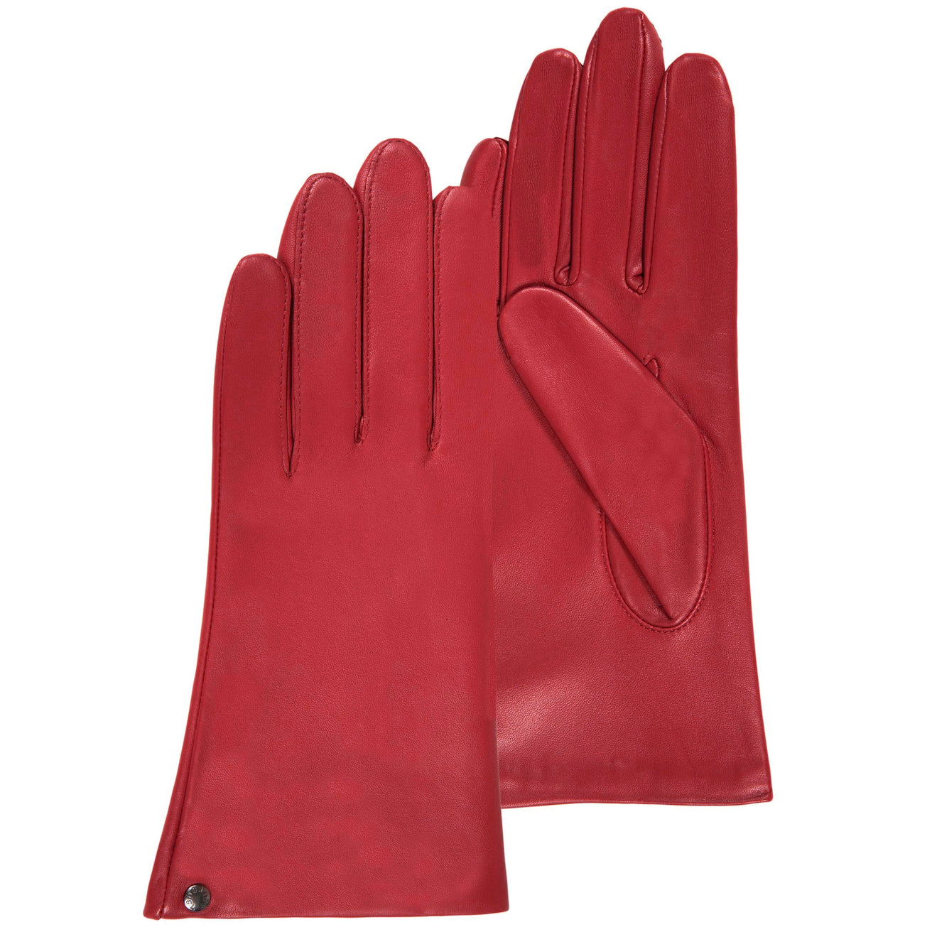 Gants Femme cuir doublé soie Coquelicot