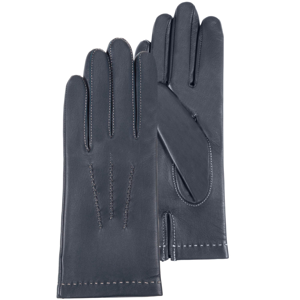 Gants Femme 3 baguettes cuir Denim - Isotoner
