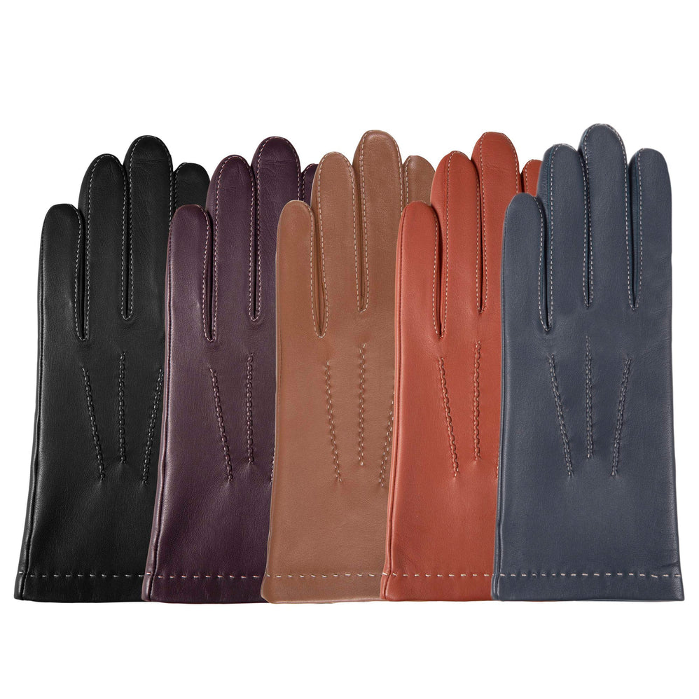 Gants Femme 3 baguettes cuir Denim - Isotoner