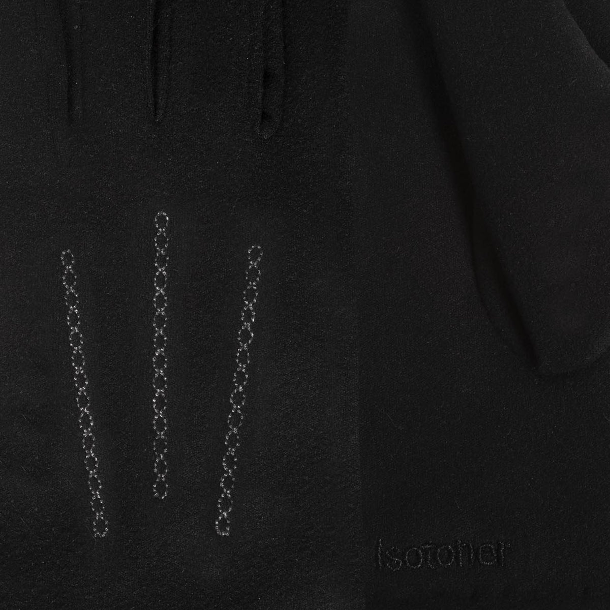 Gants Femme Microfibre Tactiles Noir