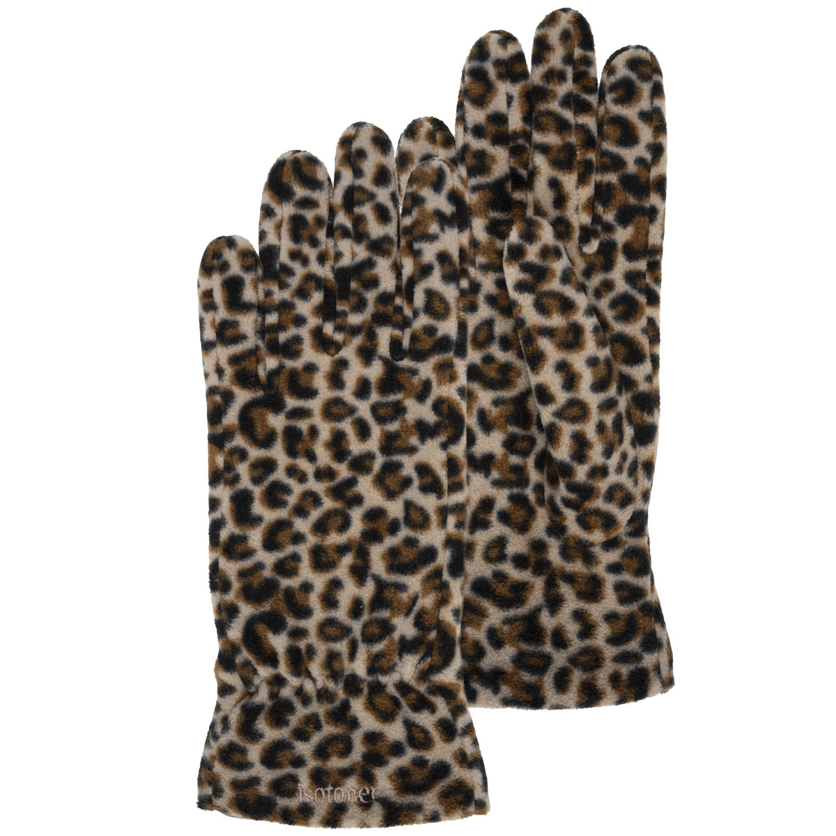 Gants Femme Polaire recyclée Léopard
