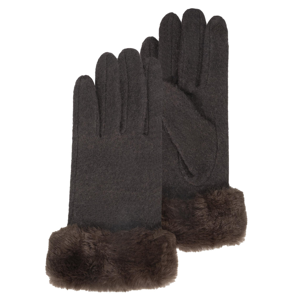 Gants Femme tactiles laine Marron - Isotoner
