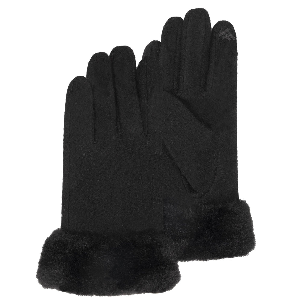 Gants Femme tactiles laine Noir - Isotoner