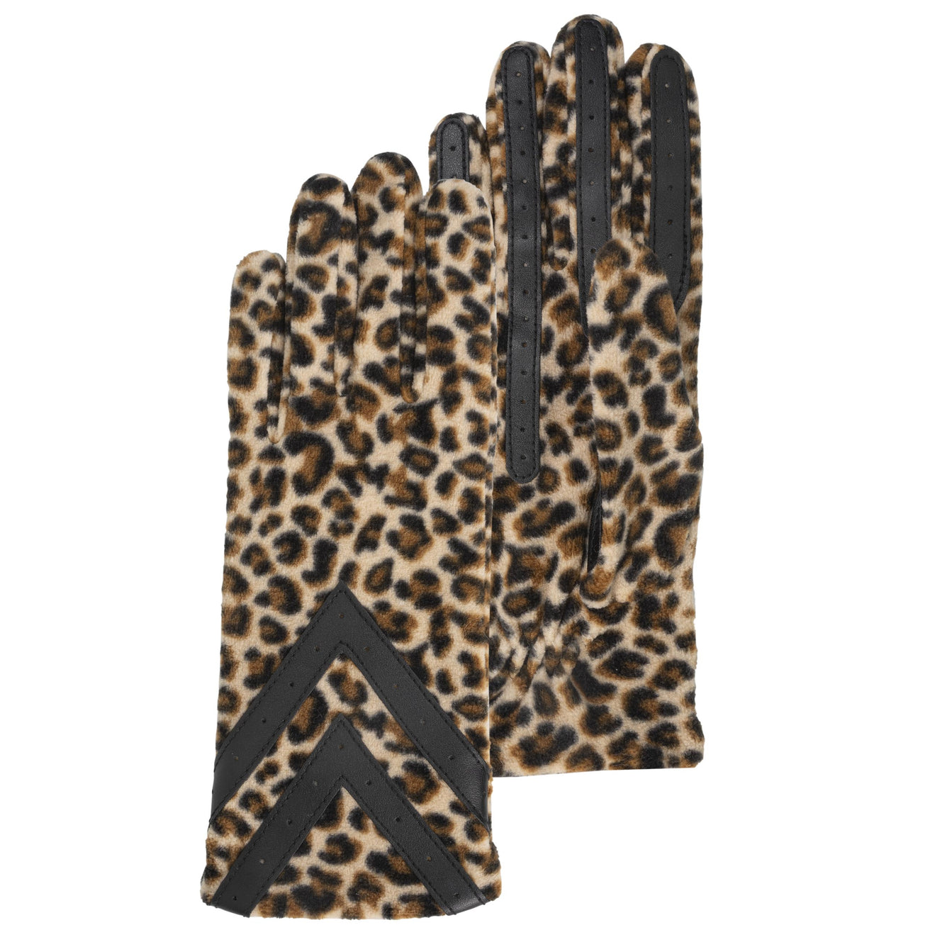 Gants Femme tactiles Polaire Recyclée Léopard