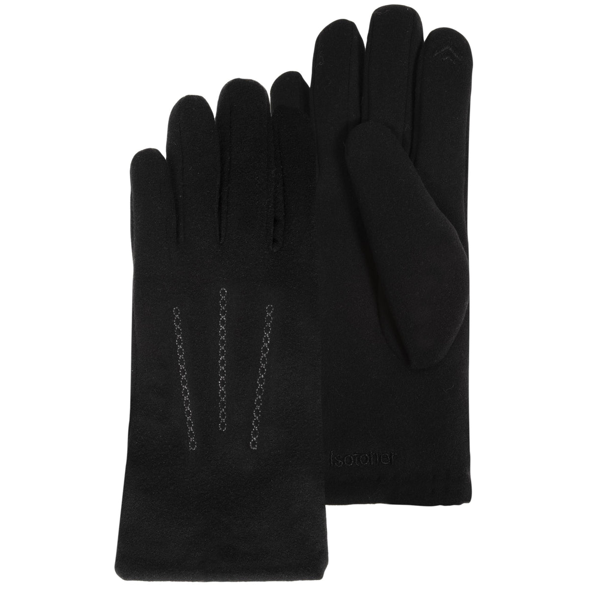 Gants Femme Microfibre Tactiles Noir
