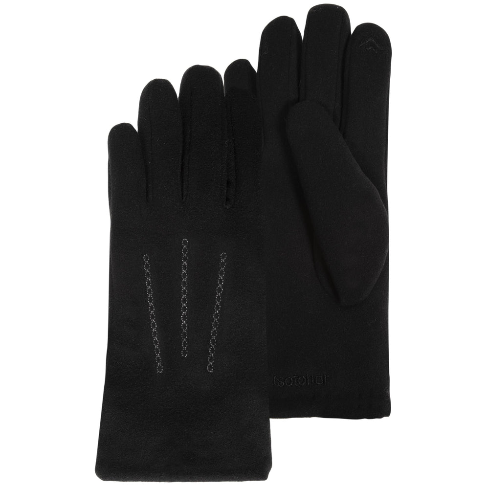 Gants Femme Microfibre Tactiles Noir - Isotoner