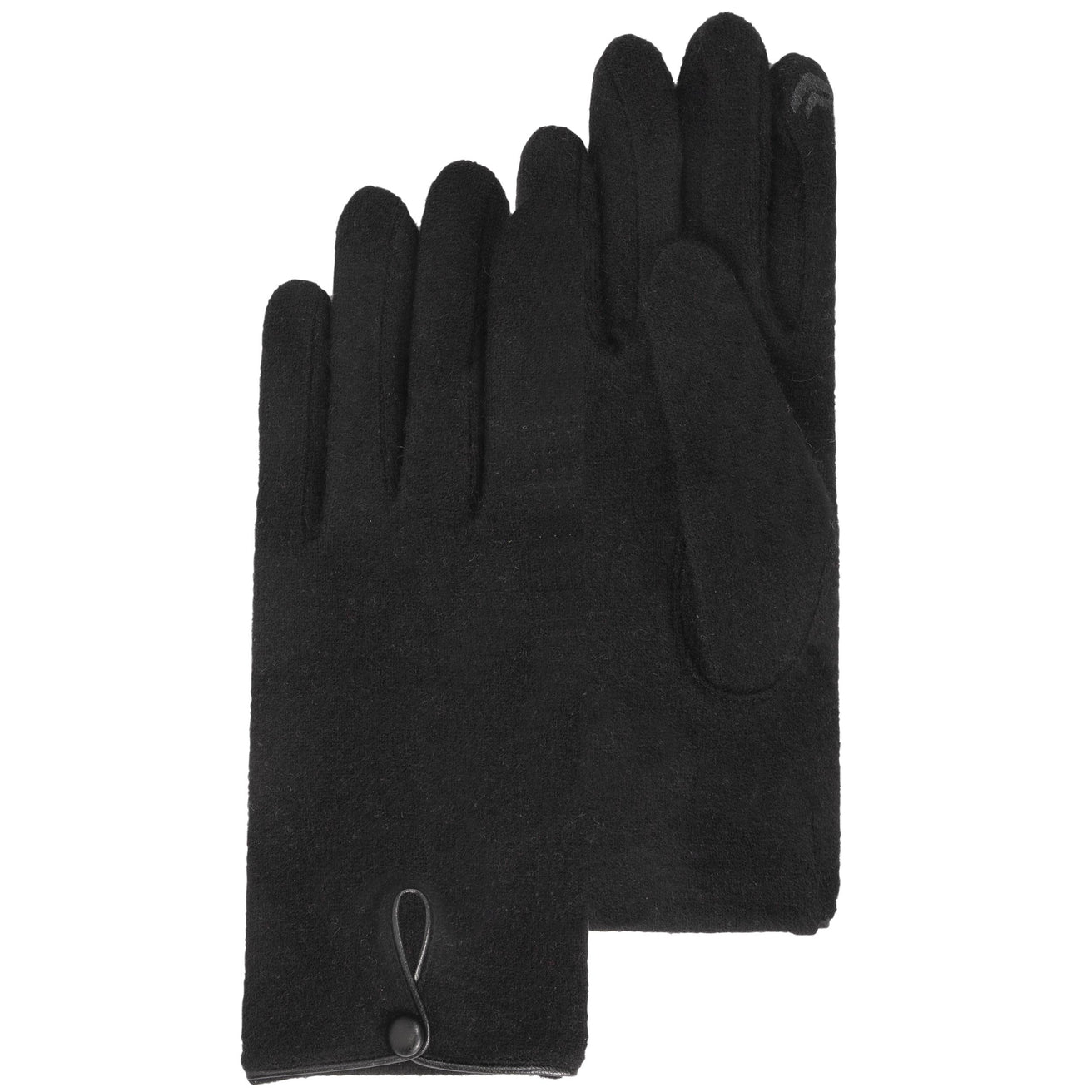 Gants Femme tactiles en laine Noir