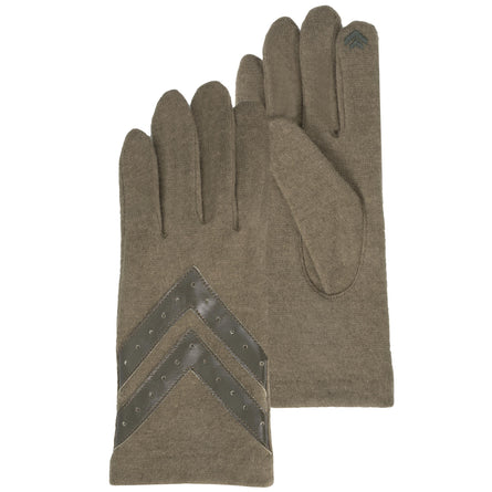 Gants Femme tactiles laine Kaki - Isotoner
