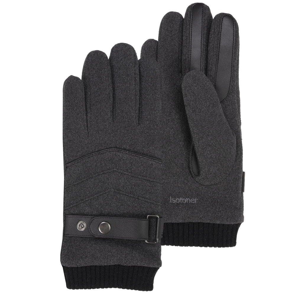 Gants Homme Gris tactiles - Isotoner