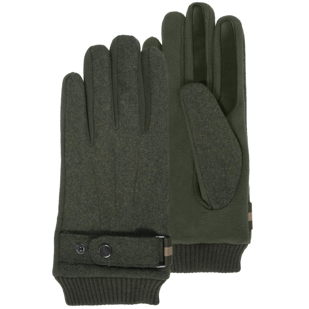 Gants Homme Tissu Microfibre Kaki - Isotoner