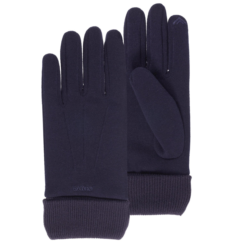 Gants Homme tactiles Marine tissu doux - Isotoner