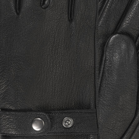 Gants cuir Homme Noir patte de resserrage - Isotoner