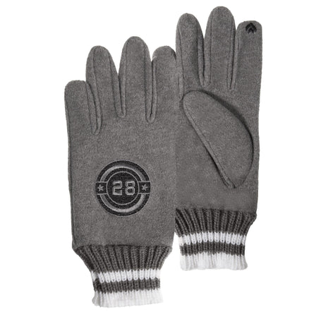Gants Enfant gris smartouch 10/12 ans brodés - Isotoner