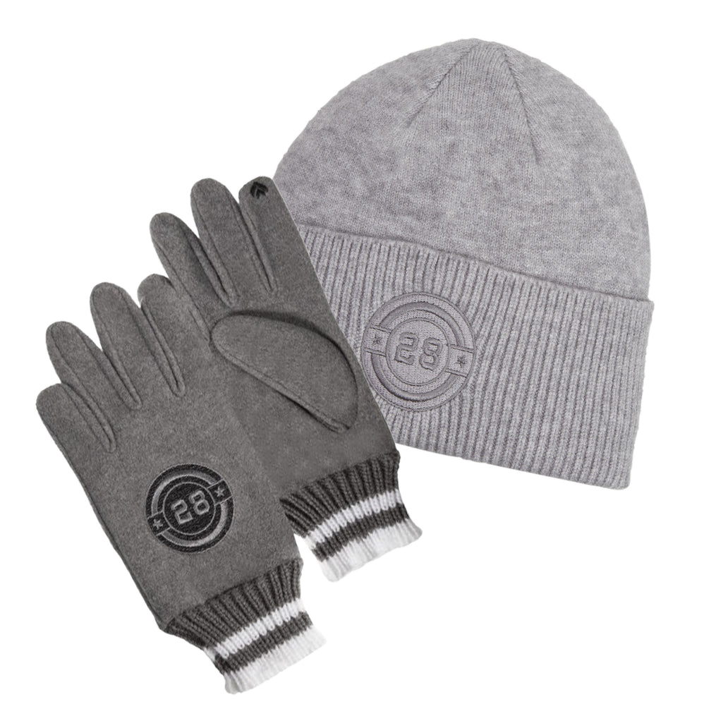 Gants Enfant gris smartouch 10/12 ans brodés - Isotoner