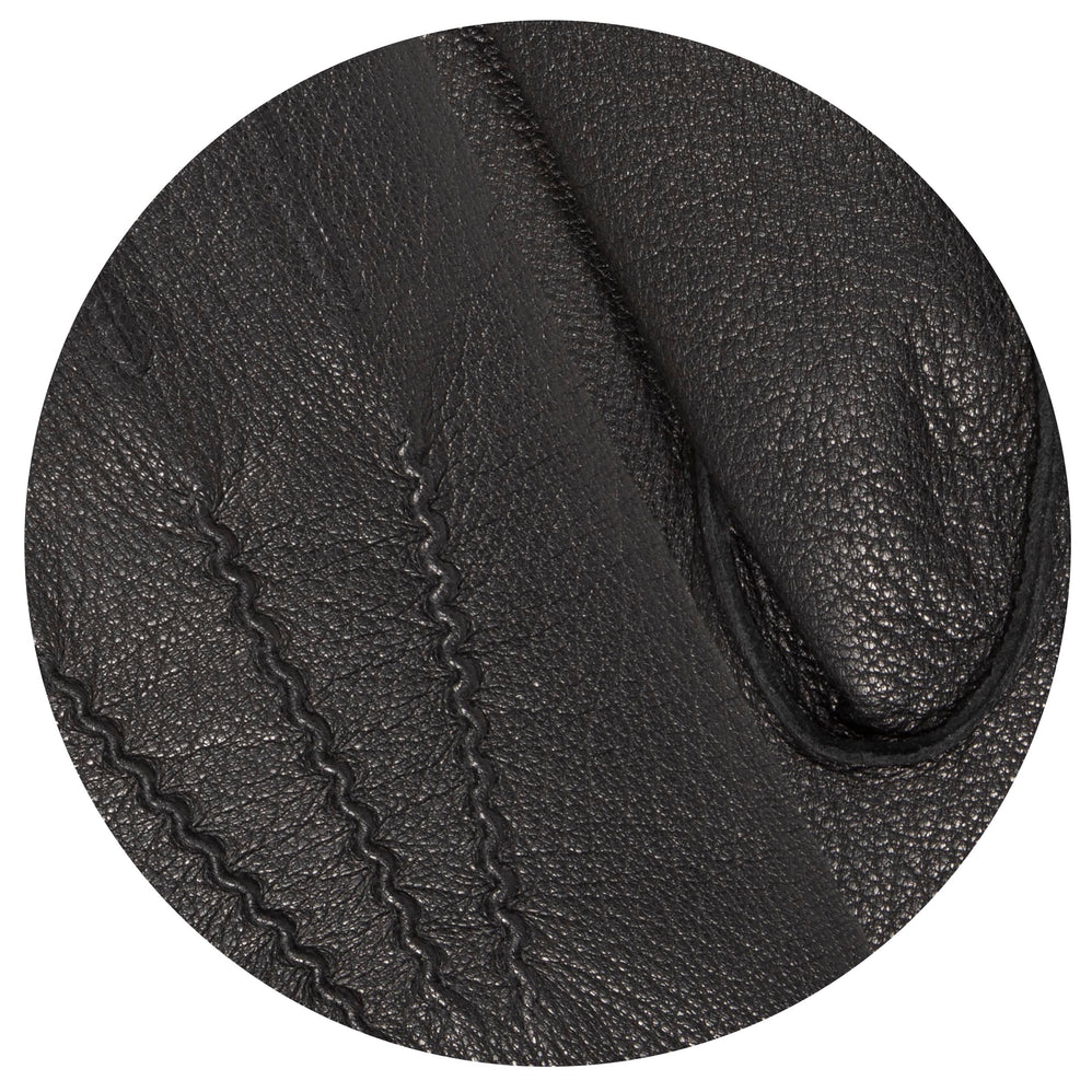 Gants Homme en cuir de chèvre Noir - Isotoner