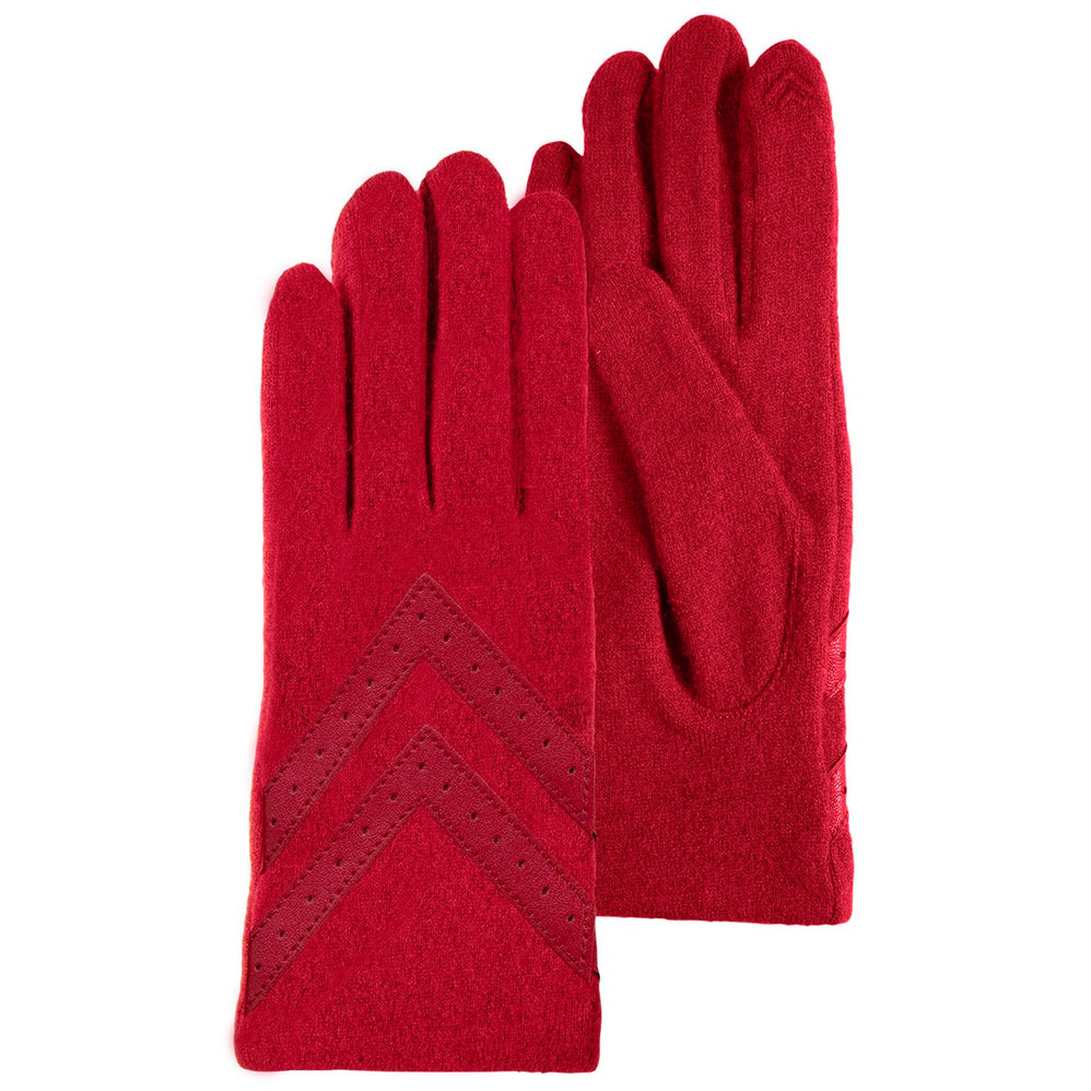 Gants Femme tactiles laine Rouge - Isotoner