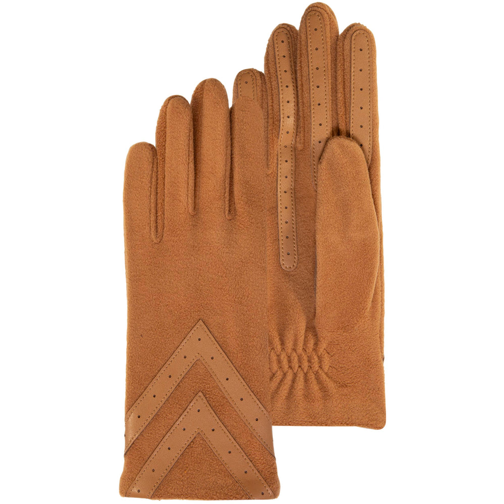 Gants Femme tactiles Polaire Recyclée Cognac - Isotoner