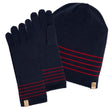 Gants longs à rayures Soft Touch Marine